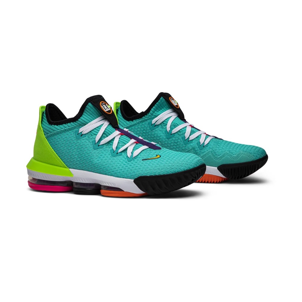 🌟NWT MENS NIKE LEBRON XVI 16 LOW AIR MAX TRAINER CI2668 HYPER JADE SIZE 13 - Picture 9 of 14